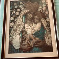 Stampa antica con cornice vintage