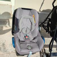 ovetto cabriofix + bebèconfort base isofix nuovo