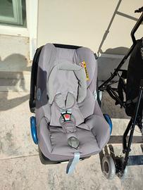 ovetto cabriofix + bebèconfort base isofix nuovo