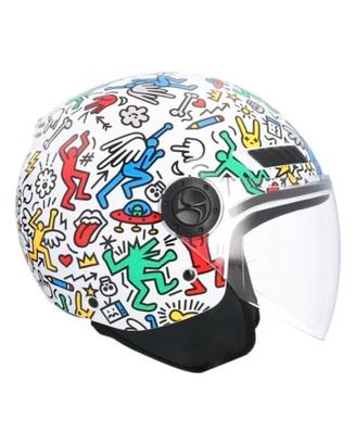 Casco Jet Shiro KIOTO Bambino