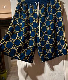 Short navy e gold crystal-GG