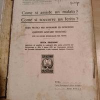 Libro Guida pratica per infermieri-infermiere 1938