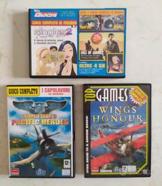 set di 3 cd rom di giochi e demo vintage originali