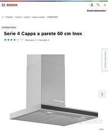 Cappa aspirante Bosch nuova