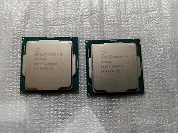 2 pezzi cpu  intel i5 8400