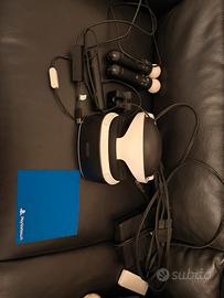 Kit psvr+ 2 controller Move/motion+adattatore ps5