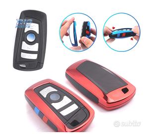 CUSTODIA CALOTTA CHIAVE BMW QUADRATA IN ROSSO