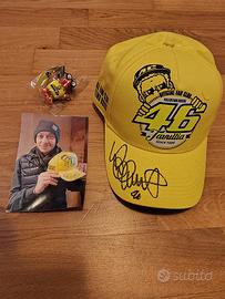 Kit cappellino  autografato Valentino Rossi 