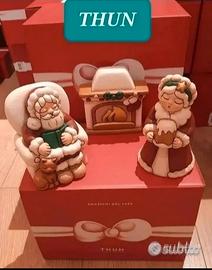 THUN SET 3 PEZZI  BABBI NATALE con CAMINO 