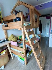 Letto a Castello Wickey Sponge House Corner