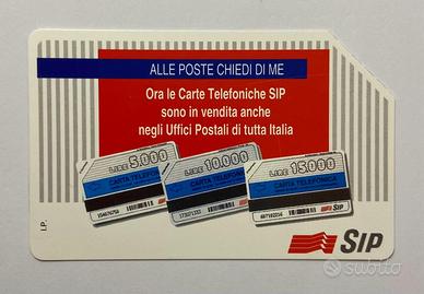 Scheda telefonica SIP "Alle poste chiedi di me"