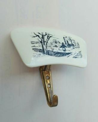 Gancio appendiabiti bachelite/ottone vita campagna