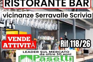 RISTORANTE BAR , adiacenze Serravalle Scrivia