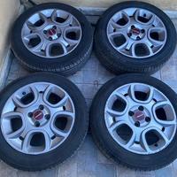 cerchi in lega e gomme fiat panda 500 15 pollici