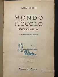 LIBRO GUARESCHI  MONDO PICCOLO DON CAMILLO 1949