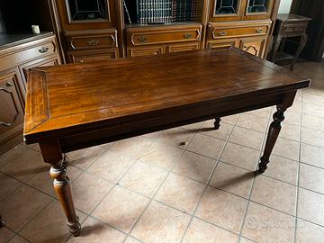 Tavolo vintage rettangolare allungabile in legno