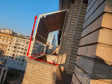 Tenda da balcone a capanno Beige Tempotest Manuale