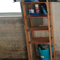 scaffale pieghevole in legno 