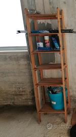scaffale pieghevole in legno 
