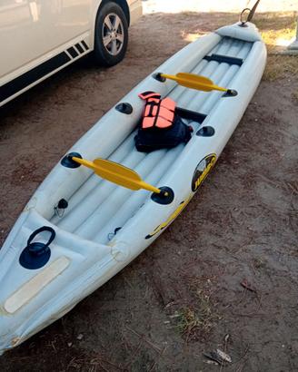 Canoa gonfiabile 2 posti
