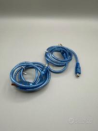 2 Cavi USB  Mini USB Mini 30 cm – Blu