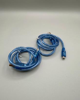 2 Cavi USB  Mini USB Mini 30 cm – Blu