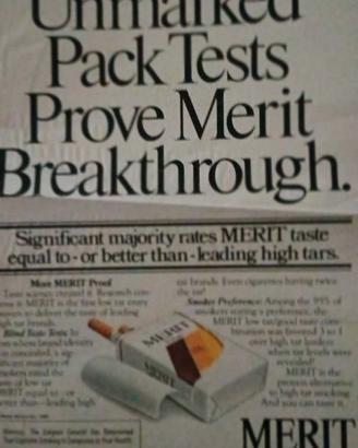 Merit Pubblicità vintage anni 1982