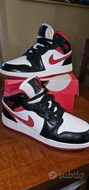 Nike Air jordan 1 mid Red black white ORIGINALI