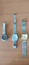 3 Orologi al quarzo non,o parzialmente funzinanti 