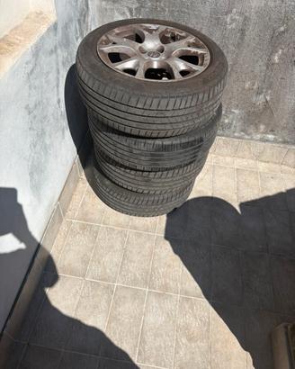 Gomme E195/55 R16 usate in buone condizioni+cerchi