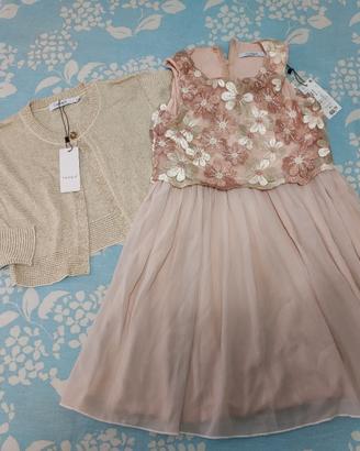 abito per cerimonia bimba 8 anni nuovo Conbipel 