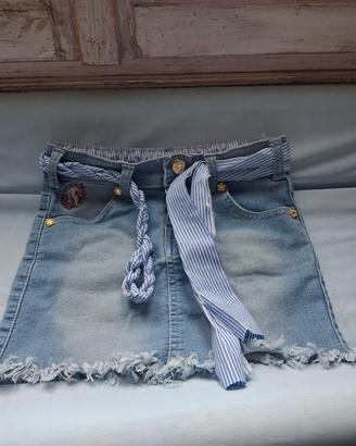gonnellina in jeans bambina
