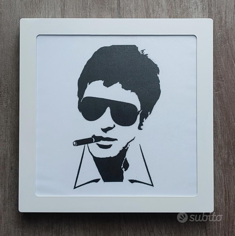 QUADRO STAMPA SU TELA CANVAS scarface al pacino tony montana - arredo -  casa