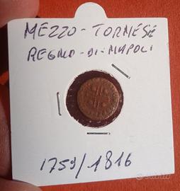 Moneta Mezzo Tornese Regno di Napoli - 1781