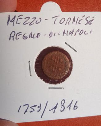 Moneta Mezzo Tornese Regno di Napoli - 1781