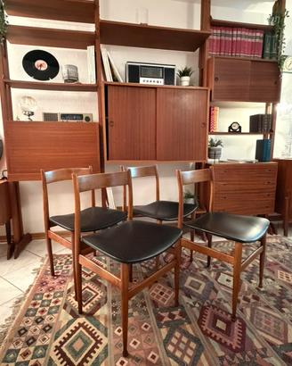 Set 4 sedie danesi vintage