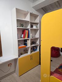 CAMERETTA BAMBINO DUE LETTI CON SOPPALCO