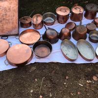 Pentole in rame da collezione polsonetto brasiera