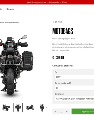 Borse Laterali Bmw Gs 1300 Lone Rider