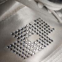 Scarpe Lotto bianche in raso e Swarovski.Rarissime