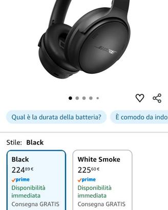 Bose QuietComfort SC Headphones Cuffie