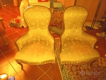 Poltrone rococò Luigi XV 
