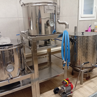 Impianto manuale produzione birra 150lt netti
