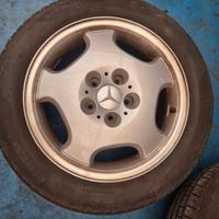 Cerchio + gomma estivo mercedes 124 o serie c