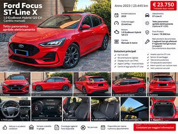 Ford Focus ST-Line X 1.0 EcoBoost Hybrid 125 CV – 
