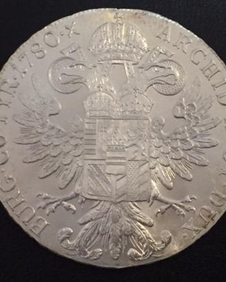 Tallero in Argento di Maria Theresa, Austria 1780
