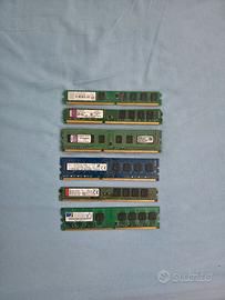 Lotto RAM Miste PC Fisso (DDR3 e DDR2)