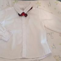 Camicia bianca bimbo 12-18 mesi