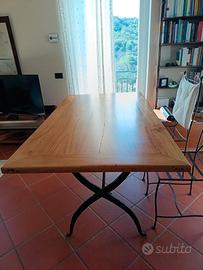 tavolo per sei persone legno massello
