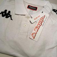 KAPPA Polo uomo in tessuto di cotone operato (L)